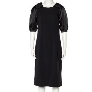 Dolce & Gabbana Black Crepe Bow Detail Sheath Dress M, Dresses - Luxury Closet catalog