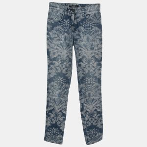 Dolce & Gabbana Blue Jacquard Denim Jeans XS Waist 24", Jeans - Luxury Closet catalog