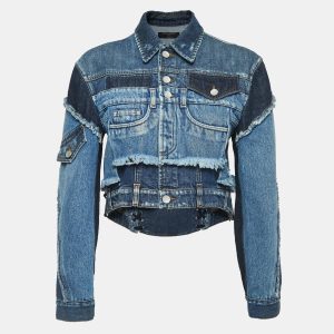 Dolce & Gabbana Blue Patched Denim Cropped Jacket XS, Coats & Jackets - Luxury Closet catalog