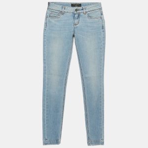 Dolce & Gabbana Blue Washed Distressed Denim Skinny Jeans S Waist 26", Jeans - Luxury Closet catalog
