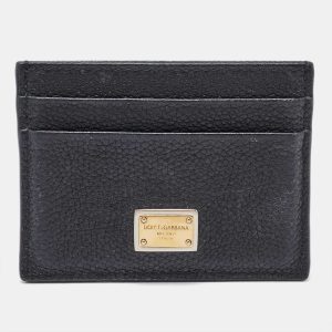 Dolce & Gabbana Black Leather Card Case, Wallets & Money Clips - Luxury Closet catalog