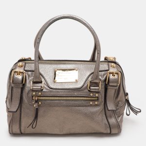 Dolce & Gabbana Metallic Grey Leather Miss Easy Way Satchel, Satchels - Luxury Closet catalog