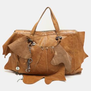 Dolce & Gabbana Brown Leather Embellished Tote, Tote Handbags - Luxury Closet catalog