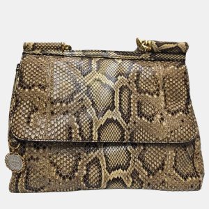 Dolce & Gabbana Miss Sicily Medium Yellow Python Leather Satchel Bag, Satchels - Luxury Closet catalog