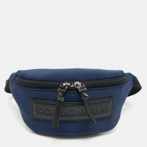 Dolce & Gabbana Bambino Navy Blue Neoprene Logo Belt Bag, Handbags - Luxury Closet catalog