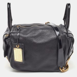 Dolce & Gabbana Black Buckle Strap Leather Satchel, Satchels - Luxury Closet catalog