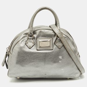 Dolce & Gabbana Metallic Grey Leather Miss Biz Satchel, Satchels - Luxury Closet catalog