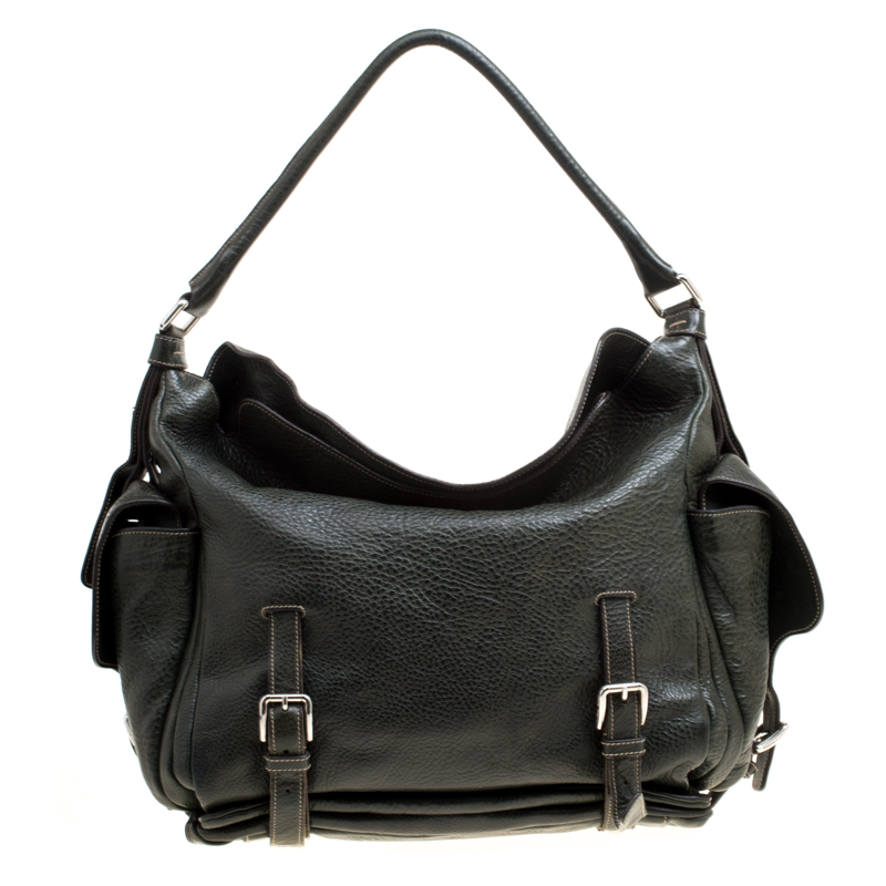 Dolce & Gabbana Mossy Green Leather Miss Forever Hobo, Shoulder Bags - Luxury Closet catalog