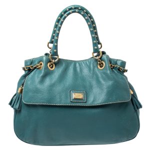Dolce & Gabbana Green Leather Miss Charlotte Satchel, Satchels - Luxury Closet catalog