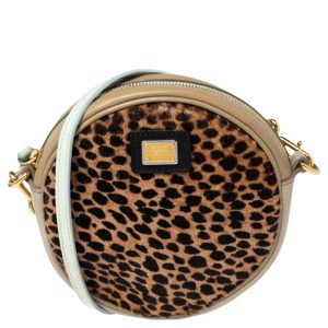 Dolce & Gabbana Multicolor/Leopard Print Calf Hair And Leather Shoulder Bag, Handbags - Luxury Closet catalog
