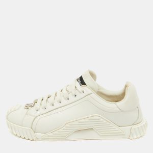 Dolce & Gabbana White Leather Logo Lettering Low Top Sneakers Size 40, Athletic Shoes & Sneakers - Luxury Closet catalog