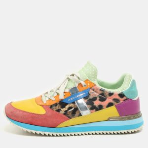 Dolce & Gabbana Multicolor Leather, Suede and Patent Leather Low Top Sneakers Size 39, Athletic Shoes & Sneakers - Luxury Closet catalog