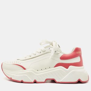Dolce & Gabbana White/Pink Leather Daymaster Sneakers Size 39, Athletic Shoes & Sneakers - Luxury Closet catalog