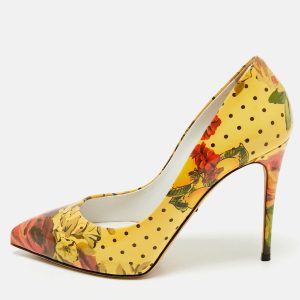 Dolce & Gabbana Multicolor Floral Printed Patent Leather Pointed Toe Pumps Size 36, Pumps - Luxury Closet catalog