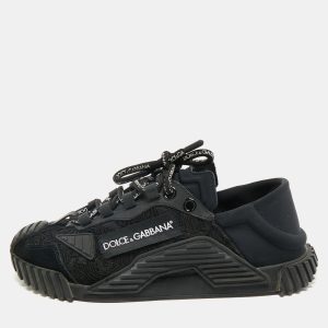 Dolce & Gabbana Black Lace And Nylon Ns1 Low Top Sneakers Size 37, Athletic Shoes & Sneakers - Luxury Closet catalog