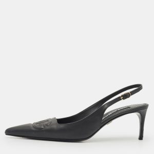 Dolce & Gabbana Black DG Logo Embossed Leather Pumps Size 39, Pumps - Luxury Closet catalog