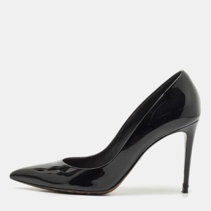 Dolce and Gabbana Black Patent Leather Pointed Toe Pumps Size 40, Pumps - Luxury Closet catalog