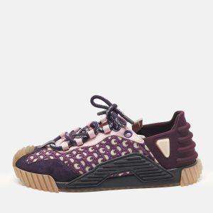 Dolce & Gabbana Multicolor Leather and Suede Ns1 Lace Up Sneakers Size 37.5, Athletic Shoes & Sneakers - Luxury Closet catalog