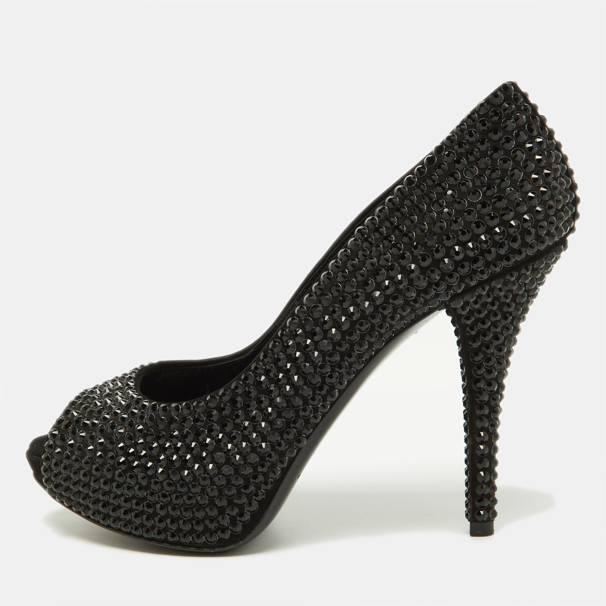 Dolce & Gabbana Black Satin Embellishments Pumps Size 38, Pumps - Luxury Closet catalog