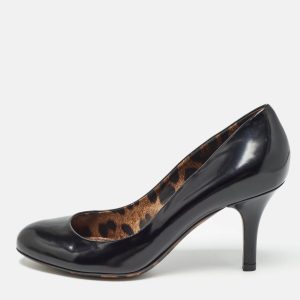 Dolce & Gabbana Black Patent Leather Round Toe Pumps Size 37, Pumps - Luxury Closet catalog