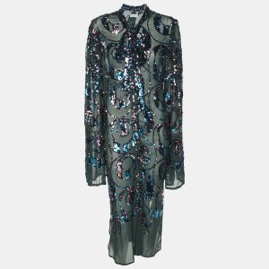 Dries van Noten Multicolor Sequined Knit Cardigan M, Dresses - Luxury Closet catalog
