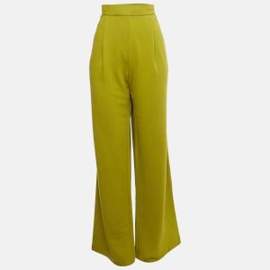 Dries van Noten Green Cotton Knit Wide Leg Pants M, Clothing - Luxury Closet catalog