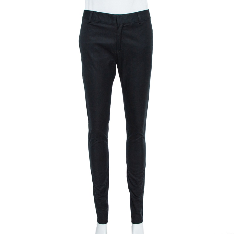 Dsquared2 Black Cotton Tapered Trousers M, Clothing - Luxury Closet catalog