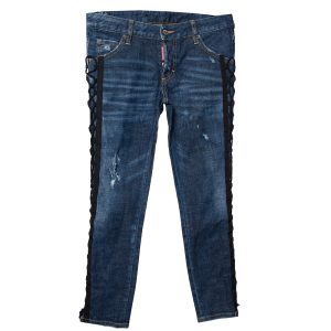 Dsquared2 Navy Blue Denim Tie Detail Deana Jeans S, Jeans - Luxury Closet catalog