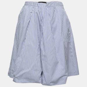 Dsquared2 Blue Striped Cotton Pleated Skirt M, Skirts - Luxury Closet catalog
