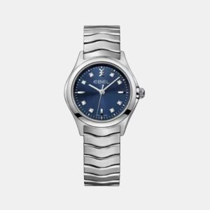 Ebel Blue Stainless Steel Wave 1216315 Quartz Women's Wristwatch 30mm, Watches - Luxury Closet catalog