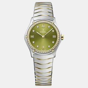 Ebel Green Stainless Steel Sport Classic 1216447A Quartz Women's Wristwatch 29 mm, Watches - Luxury Closet catalog