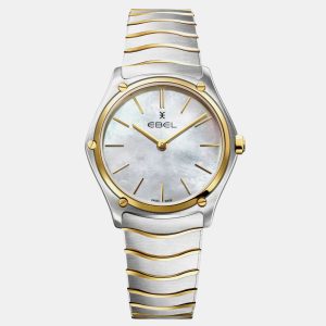 Ebel White Stainless Steel Classic Sport 1216510A Quartz Women's Wristwatch 33 mm, Watches - Luxury Closet catalog