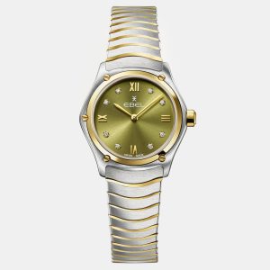 Ebel Green Stainless Steel Sport Classic 1216441A Quartz Women's Wristwatch 24 mm, Watches - Luxury Closet catalog