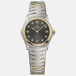 Ebel Grey Stainless Steel Sport Classic 1216419A Quartz Women's Wristwatch 29 mm, Watches - Luxury Closet catalog