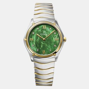 Ebel Green Stainless Steel Sport Classic 1216545 Quartz Women's Wristwatch 33mm, Watches - Luxury Closet catalog