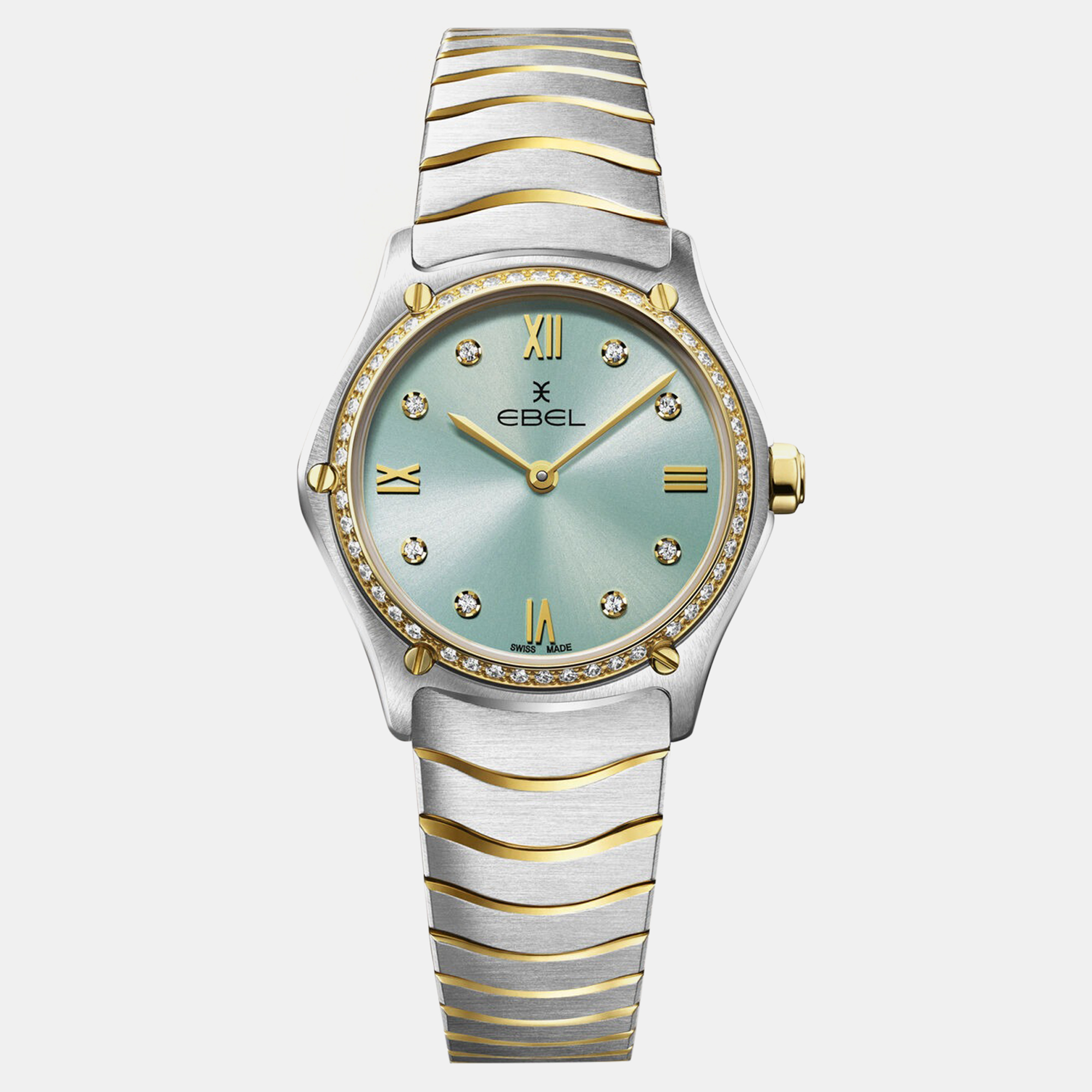 Ebel Green Stainless Steel Sport Classic 1216559 Quartz Women's Wristwatch 29 mm, Watches - Luxury Closet catalog