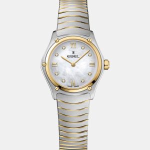 Ebel White Stainless Steel Sport Classic 1216554 Women's Wristwatch 24 mm, Watches - Luxury Closet catalog