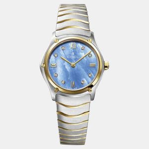 Ebel Blue Stainless Steel Sport Classic 1216596 Quartz Women's Wristwatch 29 mm, Watches - Luxury Closet catalog
