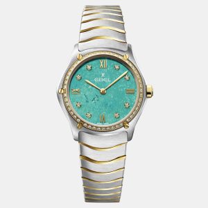 Ebel Turquoise Stainless Steel Sport Classic 1216599 Quartz Women's Wristwatch 30 mm, Watches - Luxury Closet catalog