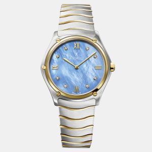 Ebel Blue Stainless Steel Sport Classic 1216603 Quartz Women's Wristwatch 33 mm, Watches - Luxury Closet catalog