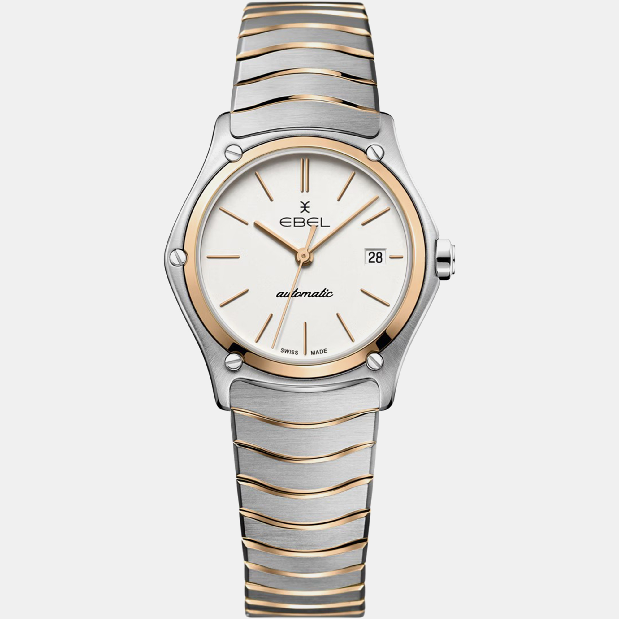 Ebel White Stainless Steel Sport Classic 1216528 Quartz Women's Wristwatch 29 mm, Watches - Luxury Closet catalog