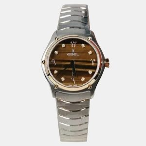 Ebel Brown Stainless Steel Sport Classic Limited Edition 1216611 Quartz Women's Wristwatch 29 mm, Watches - Luxury Closet catalog