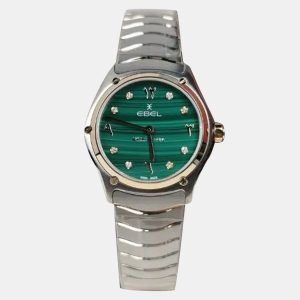 Ebel Green Stainless Steel Sport Classic 1216612 Limited Edition Quartz Women's Wristwatch 29 mm, Watches - Luxury Closet catalog