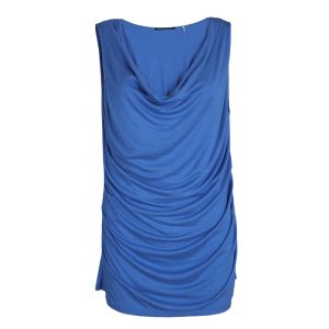 Elie Tahari Cobalt Blue cowl Neck Sleeveless Top L, Shirts & Tops - Luxury Closet catalog