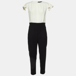 Elisabetta Franchi Monochrome Crepe Pleated Jumpsuit XL, Suits - Luxury Closet catalog