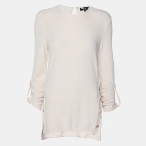 Elisabetta Franchi Cream Knit Fabric Long Sleeve Blouse XL, Shirts & Tops - Luxury Closet catalog