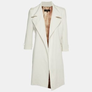 Elisabetta Franchi White Crepe Overcoat L, Coats & Jackets - Luxury Closet catalog