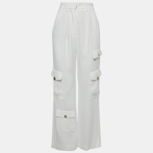 Elisabetta Franchi White Crepe Cargo Pants S, Clothing - Luxury Closet catalog