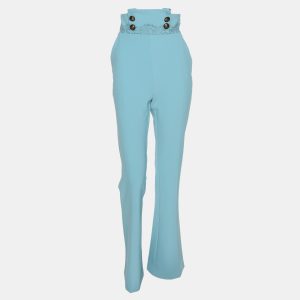 Elisabetta Franchi Blue Crepe Trouser S, Clothing - Luxury Closet catalog