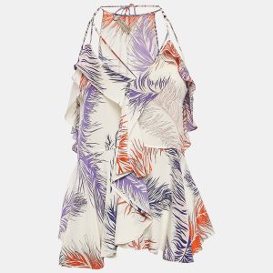 Emilio Pucci White Printed Silk Ruffled Strappy Top S, Shirts & Tops - Luxury Closet catalog